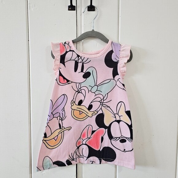 Disney Toddler Girl Minnie Mouse and Daisy Duck Sleeveless Nightgown 2T - Picture 1 of 4
